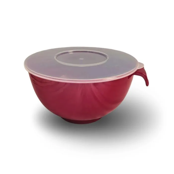Tigela Profissional 5L REF 440, Ø 26,5 cm × 16,5 cm (alt.) | 5 Litros | Branca | Alça ergonômica